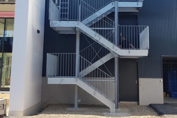 Stiege und Feuerleiter