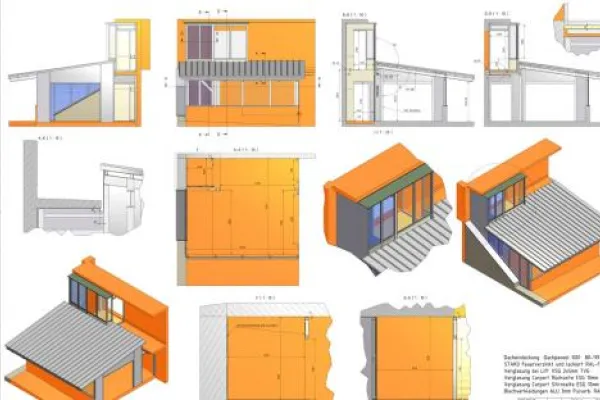 Planungsarbeiten für Garagenanbau
