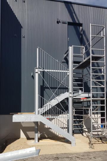 Stiege und Feuerleiter