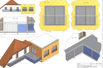Niro-Geländer Konstruktionen