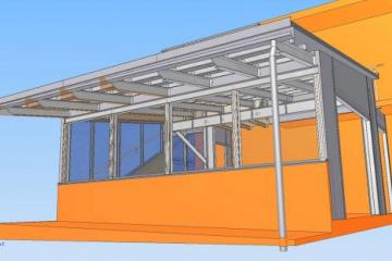 Planungsarbeiten für Garagenanbau
