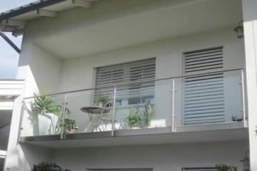 Balkongeländer Niro-Glas