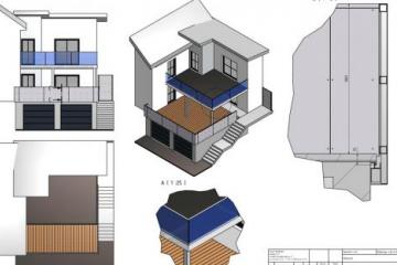Automatisches Einfahrtstor mit Gehtür