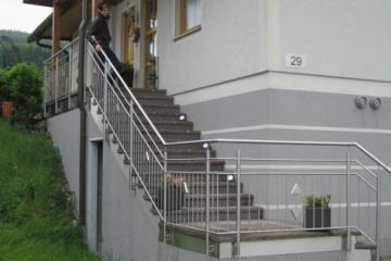 Stiegengeländer für Außentreppe