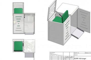 Mülltonnen-Einhausung