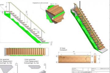 Badestegbau mit Stiege