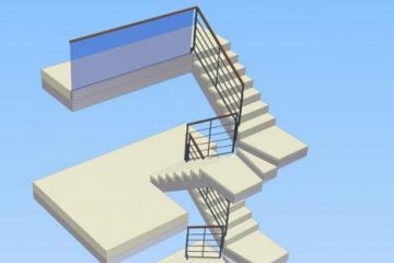 Innengeländer für Treppenhaus