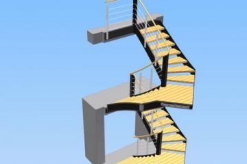 2- Geschoßiger Stiegenaufgang